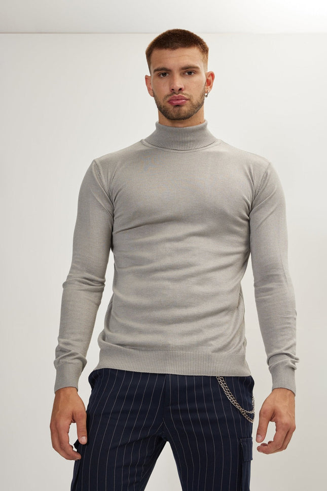 Rollneck Sweater - Grey