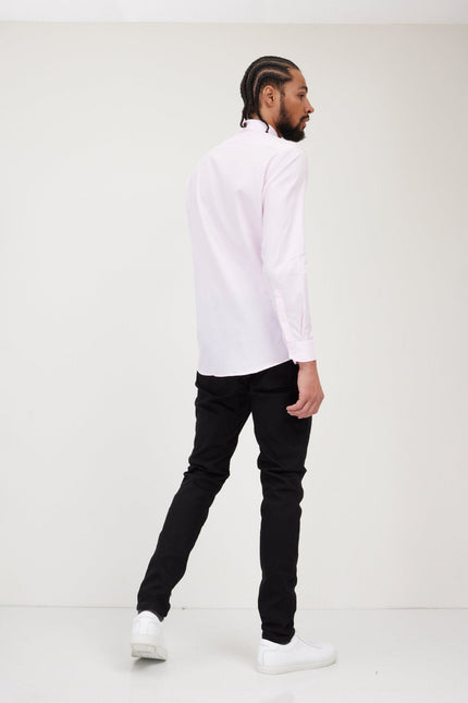Men's Oxford Dress Shirt - Light Pink | Ron Tomson
