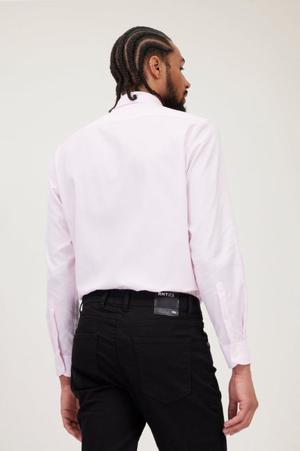 Men's Oxford Dress Shirt - Light Pink | Ron Tomson