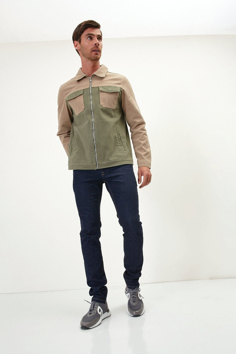 Men's Sleek Tapered Jeans - Dark Blue | Ron Tomson