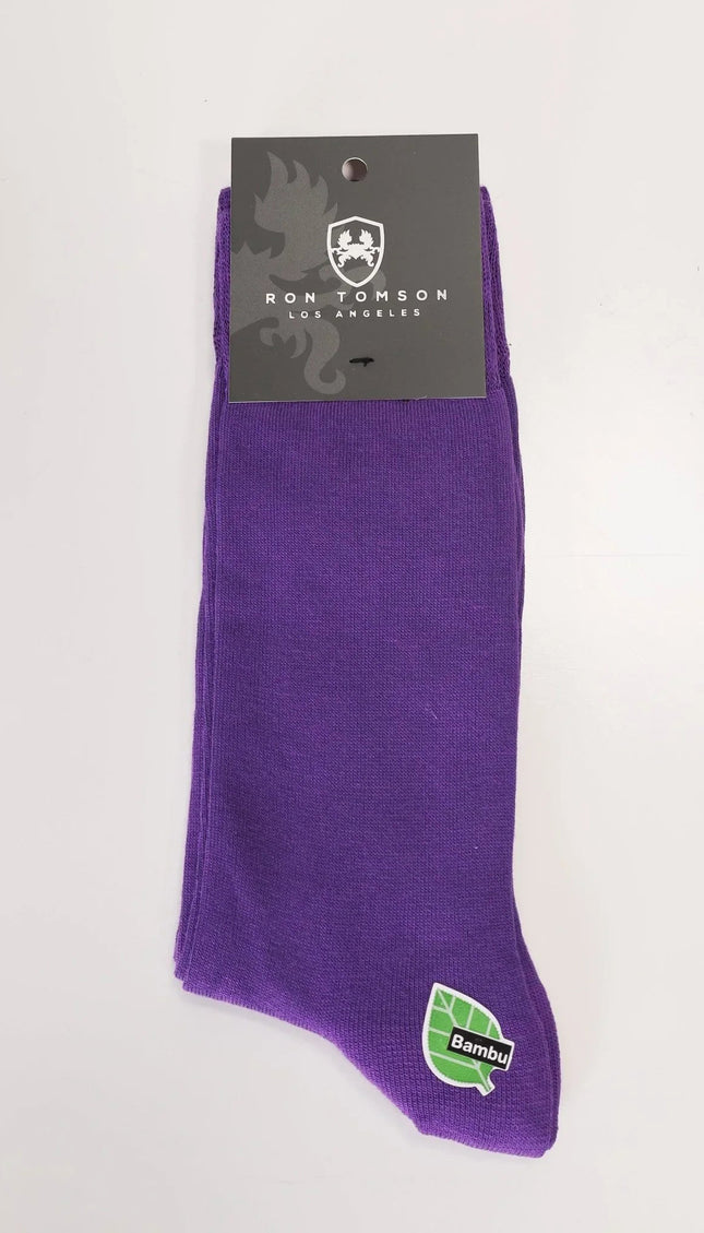 Solid Cotton Socks - Purple