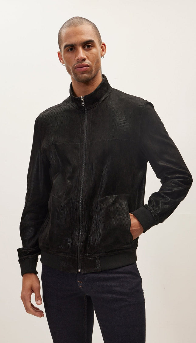 Reversible Lambskin Jacket - Black