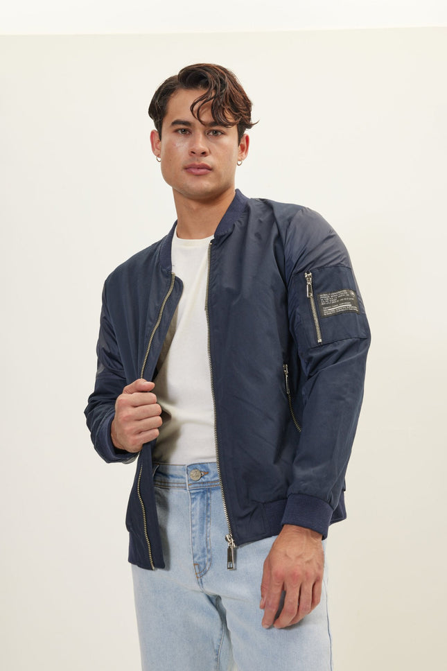 Men's Spring Sports Jacket - Navy | Ron Tomson