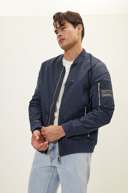 Men's Spring Sports Jacket - Navy | Ron Tomson