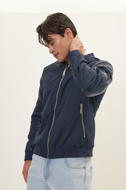 Men's Spring Sports Jacket - Navy | Ron Tomson