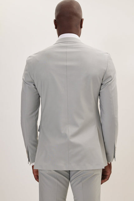 Men's Italian Super 120s Merino Wool Single-Breasted Suit - Mint Green | Ron Tomson