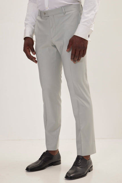 Men's Italian Super 120s Merino Wool Single-Breasted Suit - Mint Green | Ron Tomson