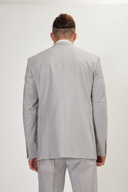 Men's Italian Super 120s Merino Wool Single-Breasted Suit - Smoke Grey | Ron Tomson