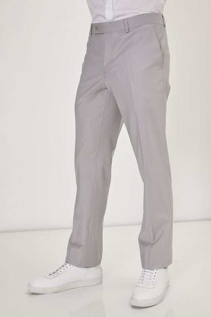 Men's Italian Super 120s Merino Wool Single-Breasted Suit - Smoke Grey | Ron Tomson