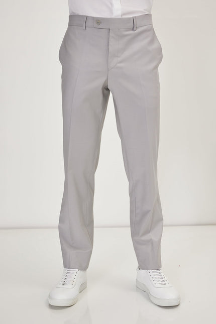 Men's Italian Super 120s Merino Wool Single-Breasted Suit - Smoke Grey | Ron Tomson