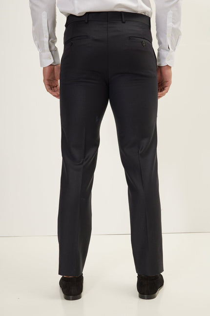 Men's Double-Breasted Wool and Silk Tuxedo Suit - Black | Ron Tomson