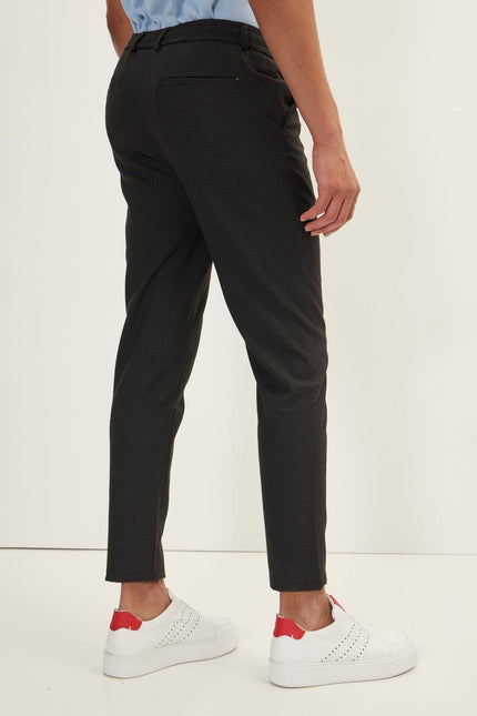 Men's Tailored Stretch Pants - Black | Ron Tomson