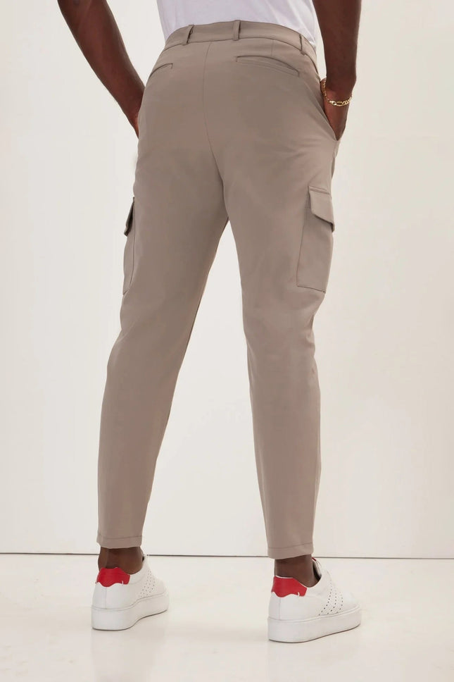 Men's Tapered No-Wrinkle Utility Pants - Vizon | Ron Tomson