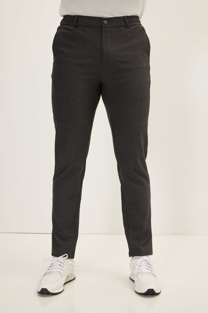 Men's Tailored Knit Pants - Anthracite | Ron Tomson