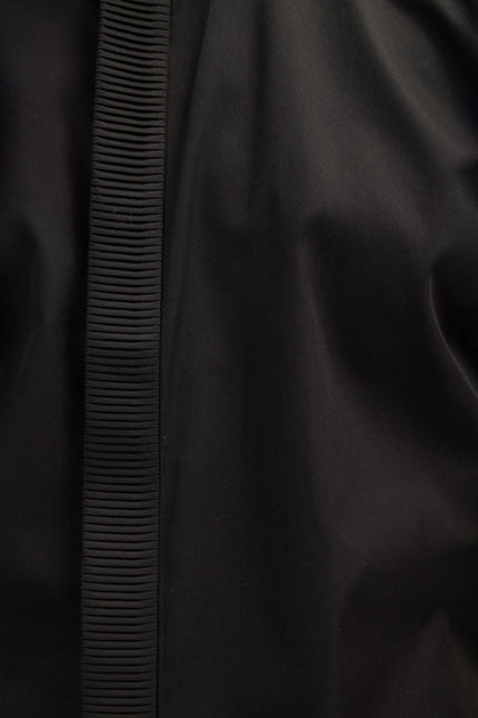 Men's Pleated Tuxedo Shirt - Black | Ron Tomson