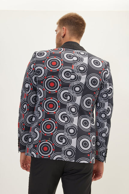Men's The Warrior Shawl Lapel Tuxedo Jacket- Black | Ron Tomson