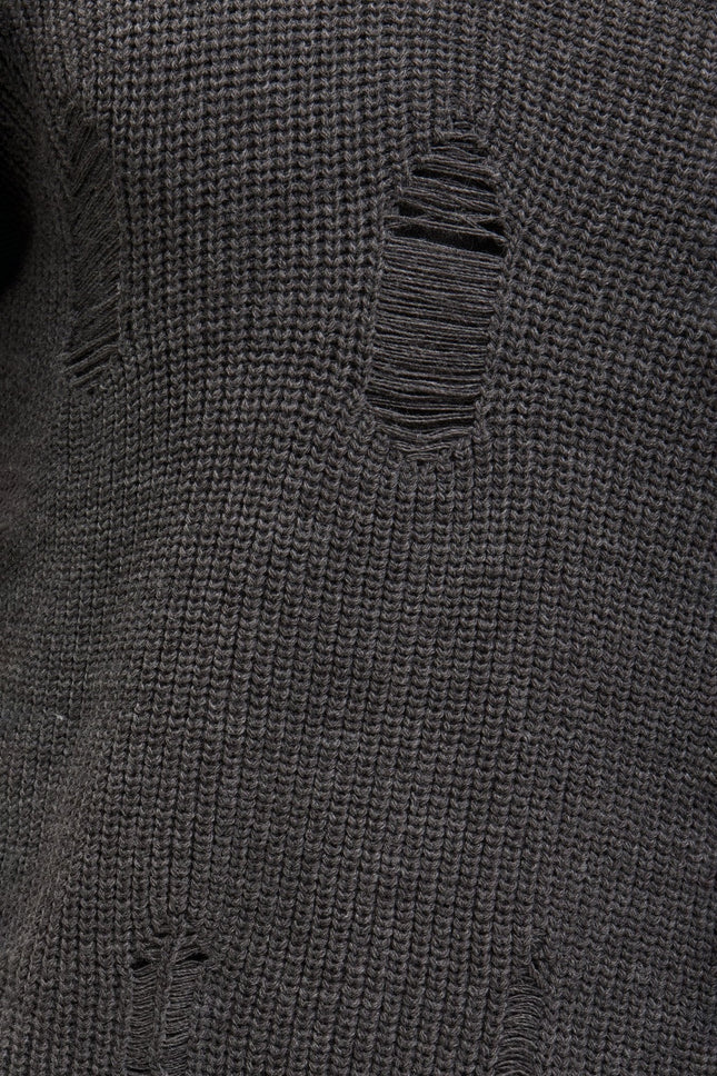 Men's Two Piece Distorted Sweater - Anthracite | Ron Tomson
