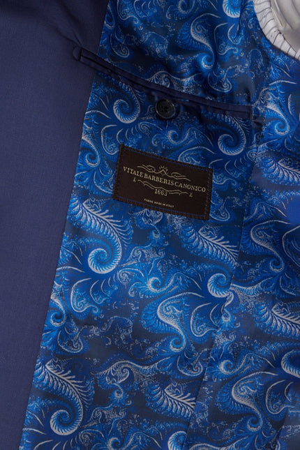 Men's Vitale Single-Breasted Wool Suit - Indigo | Ron Tomson