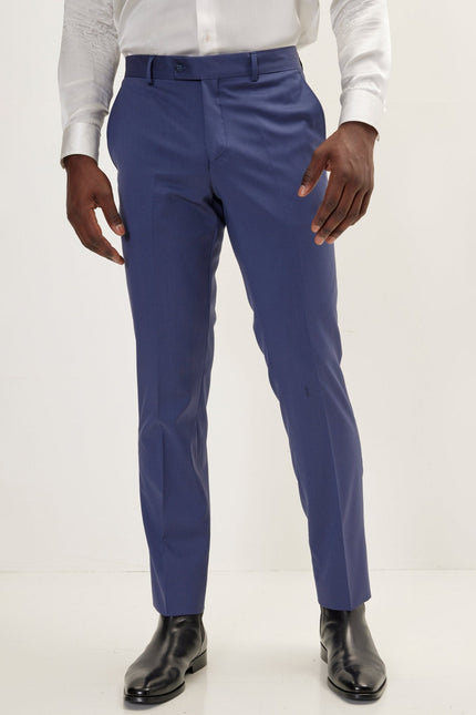 Men's Vitale Single-Breasted Wool Suit - Indigo | Ron Tomson