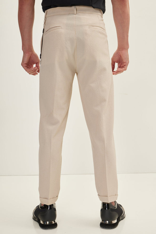 Men's Waffle Beach Pants - Stone | Ron Tomson
