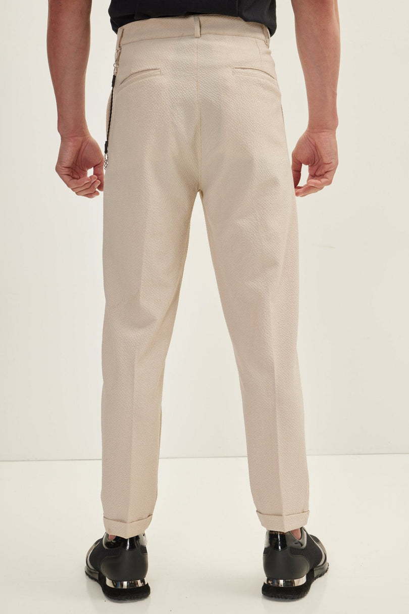 Men's Waffle Beach Pants - Stone | Ron Tomson