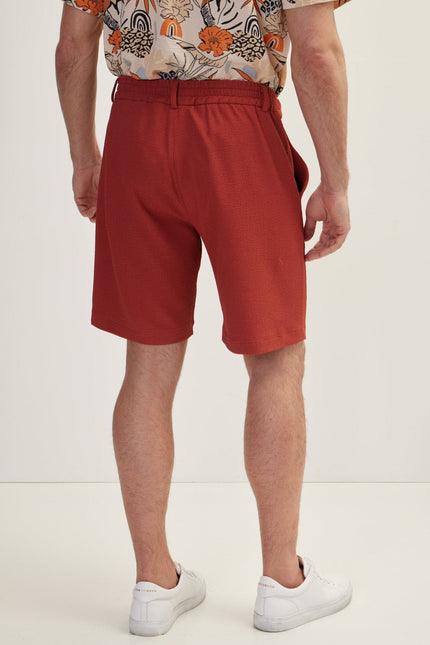 Men's Waffle Stretch Shorts - Tile | Ron Tomson