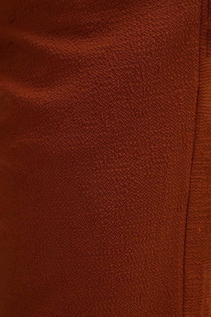 Men's Waffle Cotton Drawstring Shorts - Brown | Ron Tomson