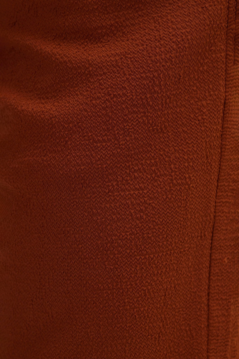 Men's Waffle Cotton Drawstring Shorts - Brown | Ron Tomson