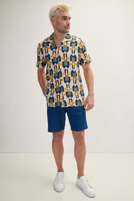 Men's Waffle Cotton Drawstring Shorts - Hawaii | Ron Tomson