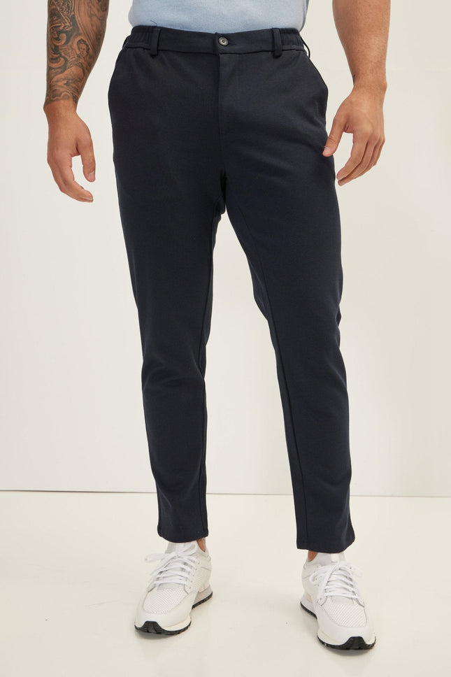 Men's Tailored Weekend Slacks - Navy | Ron Tomson