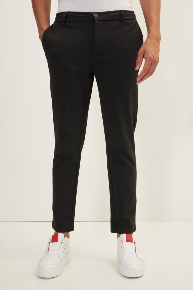 Relaxed Pull-On Pants - Black
