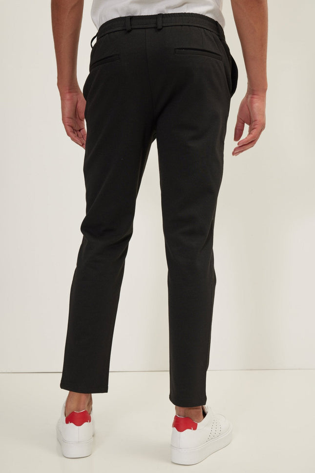 Relaxed Pull-On Pants - Black