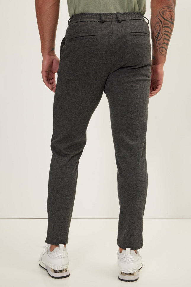 Knitted Casual Slacks - Anthracite
