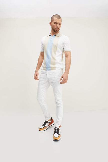 Slim Fit Skinny Denim Jeans - White