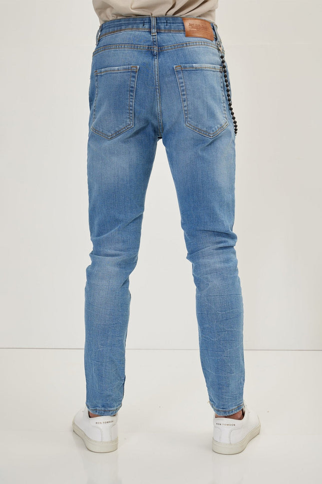 Distorted Slim Fit Jeans - Dark Blue