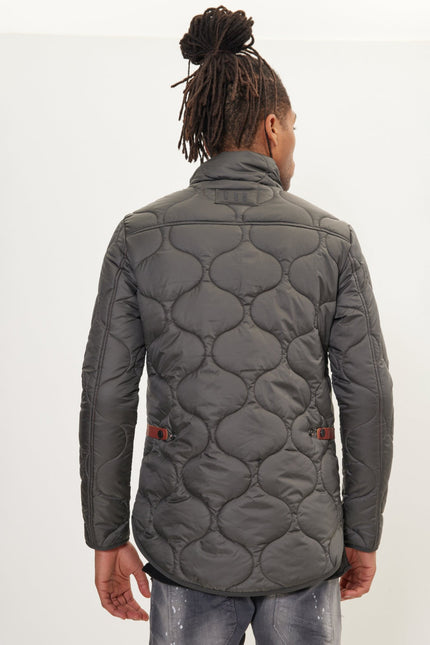 Men's Light Padded Puffer Jacket - Anthracite | Ron Tomson