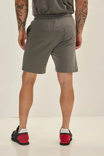 Men's Lightweight Cotton Shorts - Anthracite | Ron Tomson