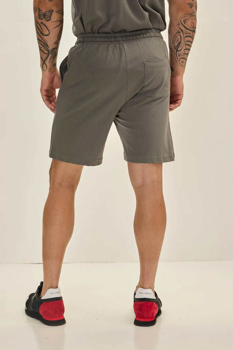 Men's Lightweight Cotton Shorts - Anthracite | Ron Tomson