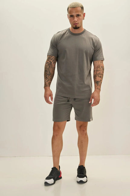 Men's Lightweight Cotton Shorts - Anthracite | Ron Tomson