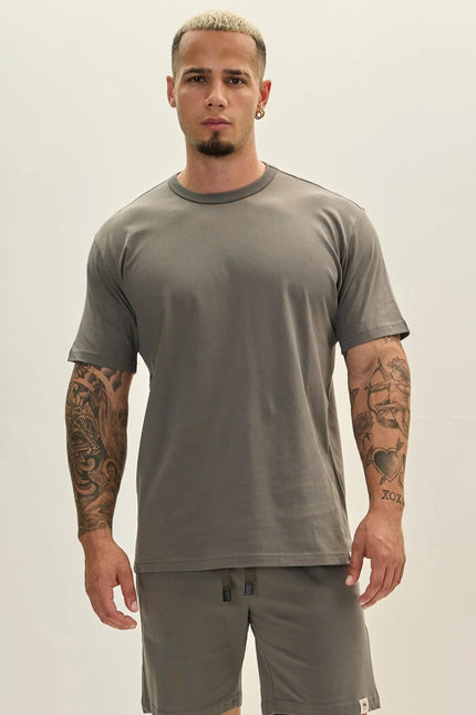 Men's Lightweight Cotton T-Shirt - Anthracite | Ron Tomson