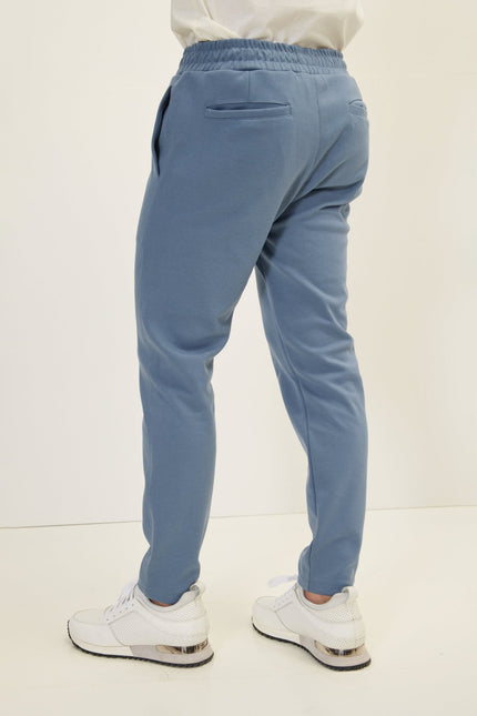 Men's Drawstring Jogger Pants - Blue | Ron Tomson