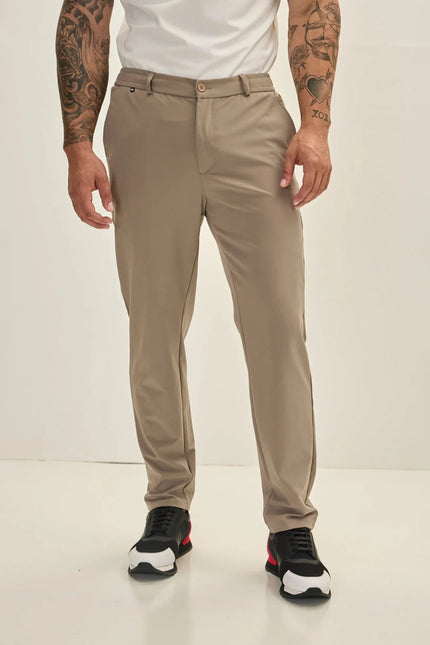 Men's Wrinkle-Free Tapered Travel Pants - Vizon | Ron Tomson