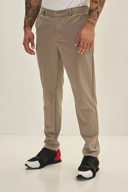 Men's Wrinkle-Free Tapered Travel Pants - Vizon | Ron Tomson