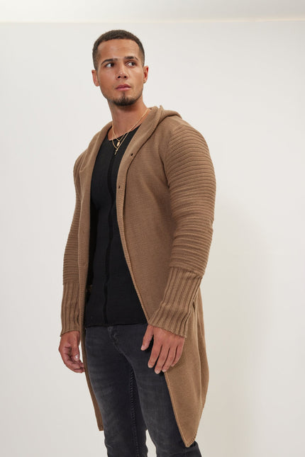 Men's Long Ribbed Cardigan - Vizon | Ron Tomson