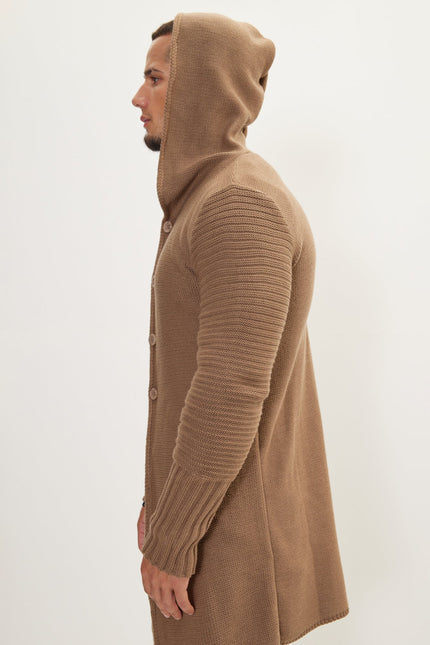 Men's Long Ribbed Cardigan - Vizon | Ron Tomson
