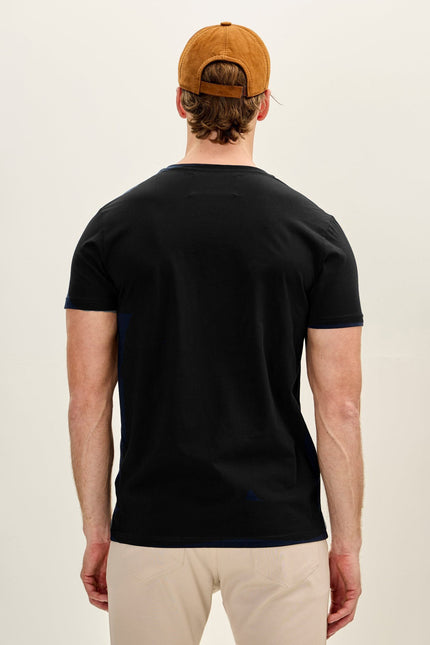 Men's Cotton T-Shirt - Black | Ron Tomson