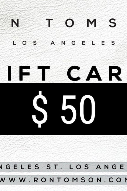 The Ron Tomson Gift Card | Ron Tomson