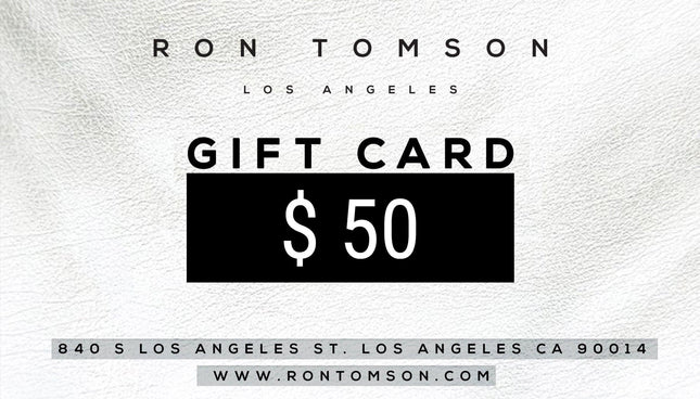 The Ron Tomson Gift Card | Ron Tomson
