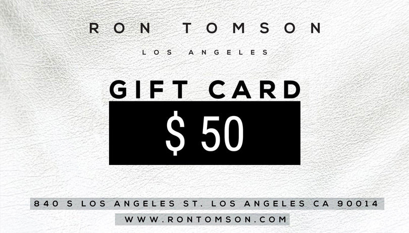 The Ron Tomson Gift Card | Ron Tomson