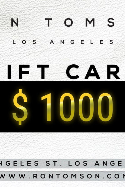 The Ron Tomson Gift Card | Ron Tomson
